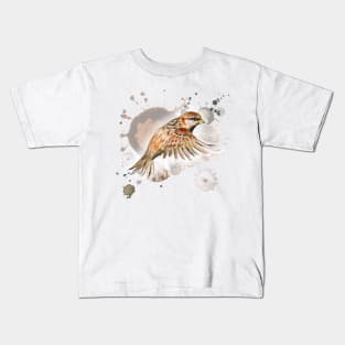Flying sparrow Kids T-Shirt